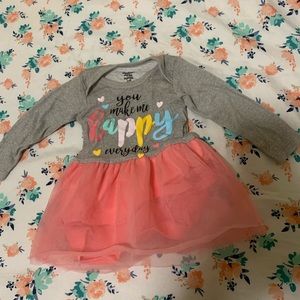 Grey and pink one piece tutu